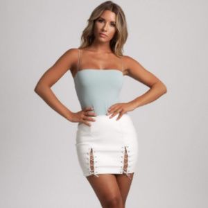 Meshki Other - Leila Bodysuit - Mint Green - L Meshki Other - Leila Bodysuit - Mint Green - L